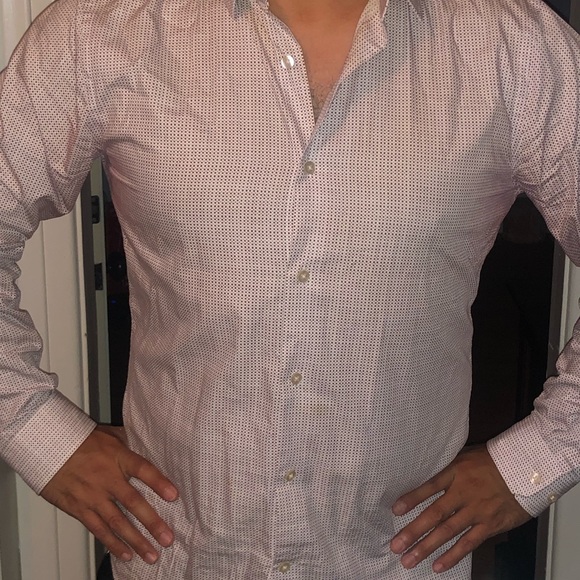 Men's extra slim fit Express shirt size L - Picture 2 of 6